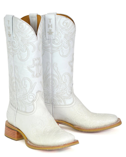 Women's White Wedding Western Boots - 14-021-0007-1513 Wh