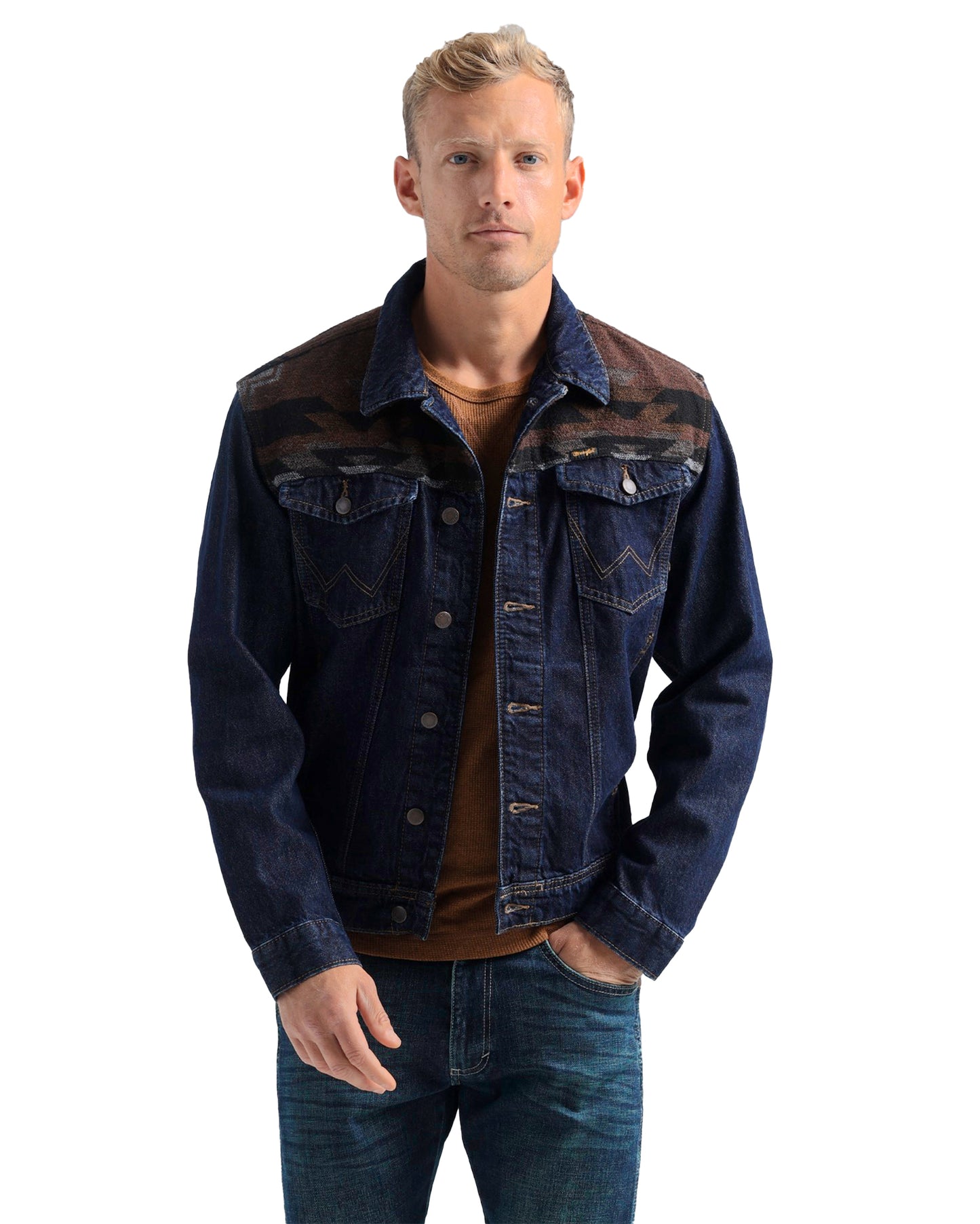 112318260 - Wrangler� Unlined Denim Jacket by Wrangler from Skip’s Western Outfitters | WRA-112318260-S-REG
