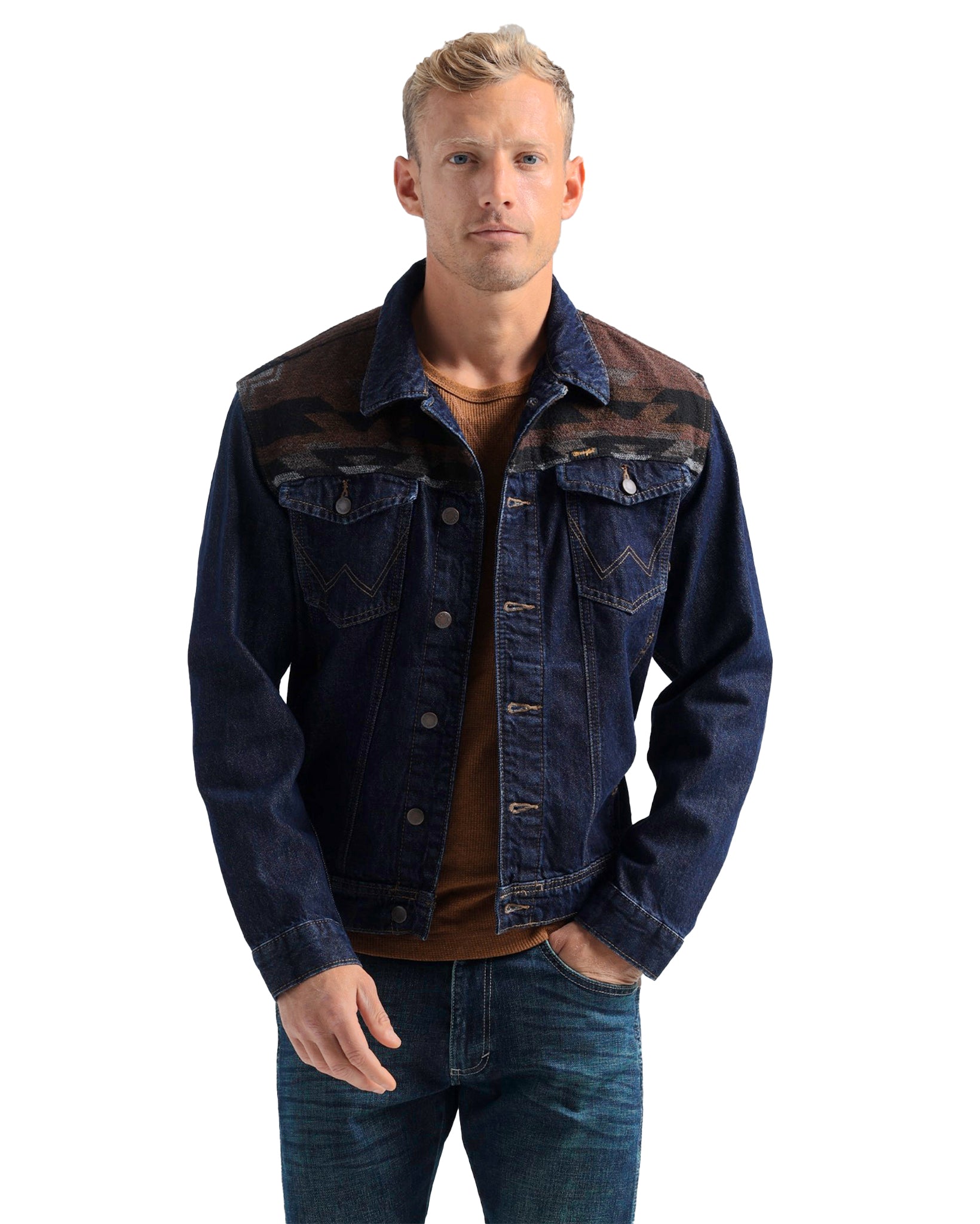112318260 - Wrangler� Unlined Denim Jacket by Wrangler from Skip’s Western Outfitters | WRA-112318260-S-REG