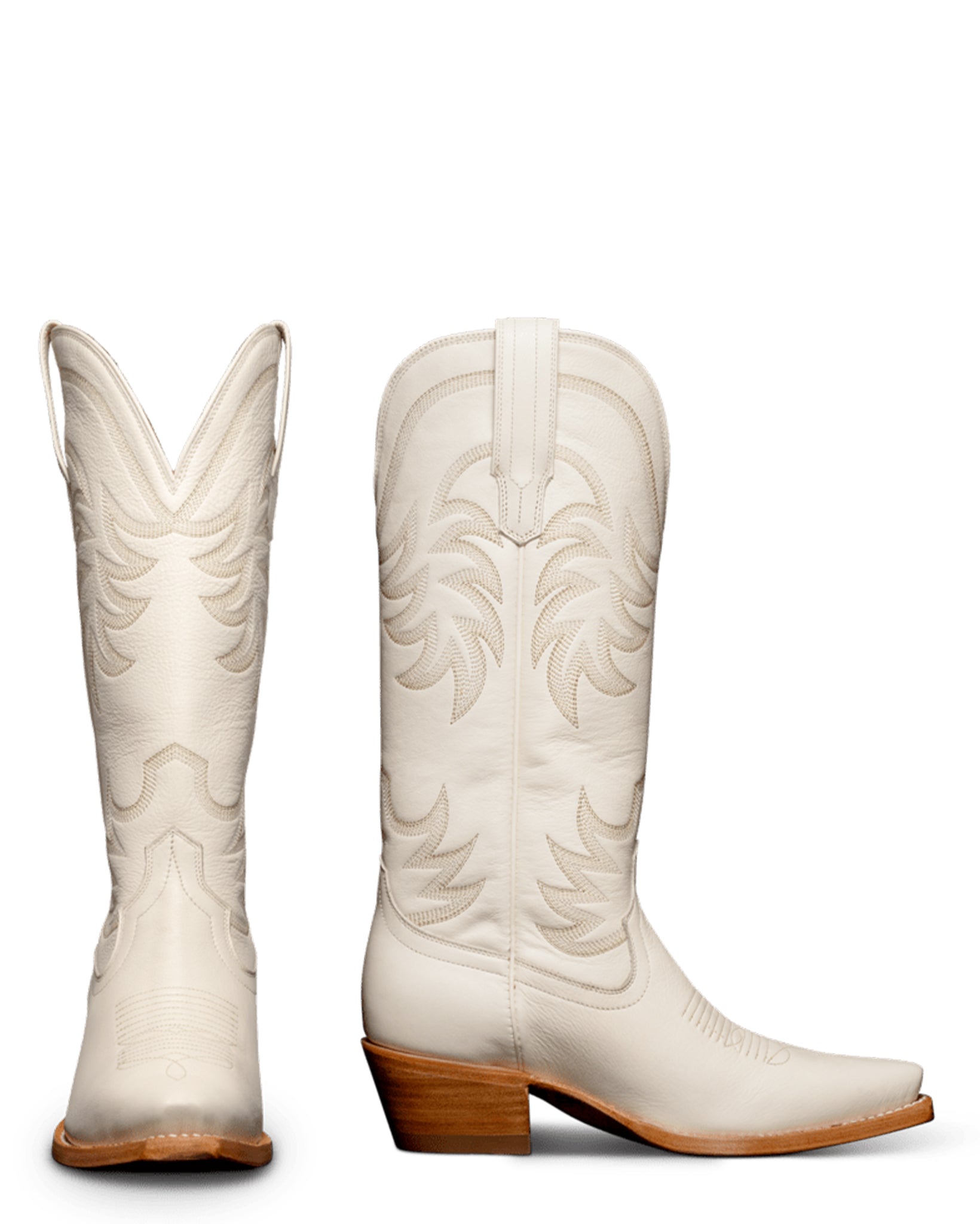 Tecovas Women's The Annie Western Boots with Snip Toe in White at Skip's Western Outfitters