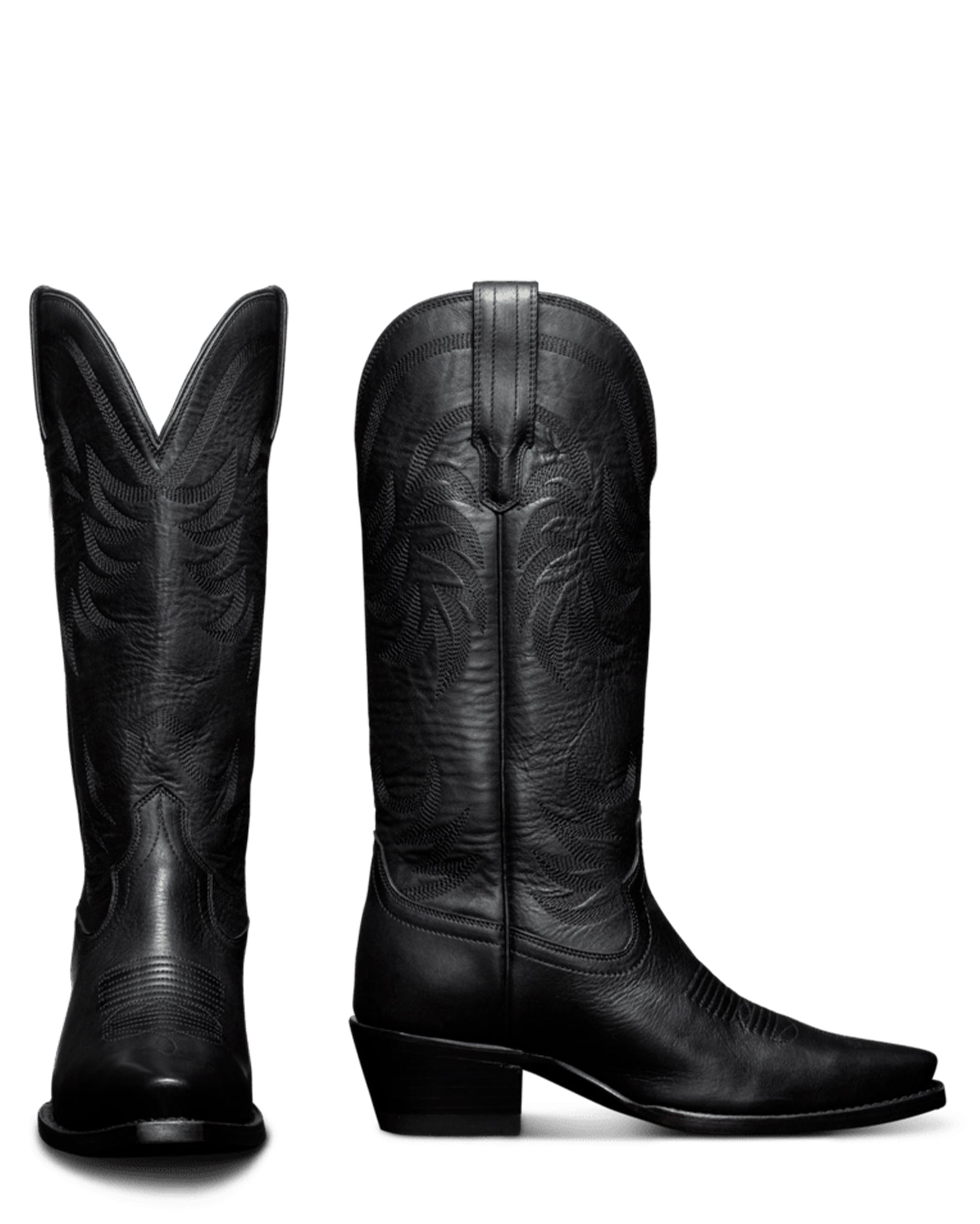 Tecovas Women's The Annie Western Boots with Snip Toe in Black at Skip's Western Outfitters