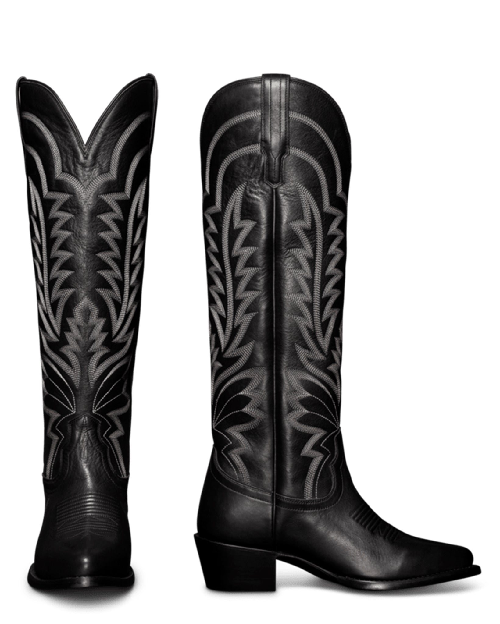 Tecovas Women's The Abby Western Boots with Round Toe in Black at Skip's Western Outfitters