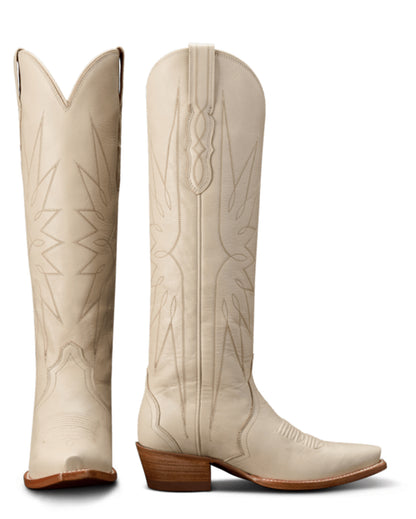 Tecovas Women's The Loretta Western Boots with Snip Toe in White at Skip's Western Outfitters