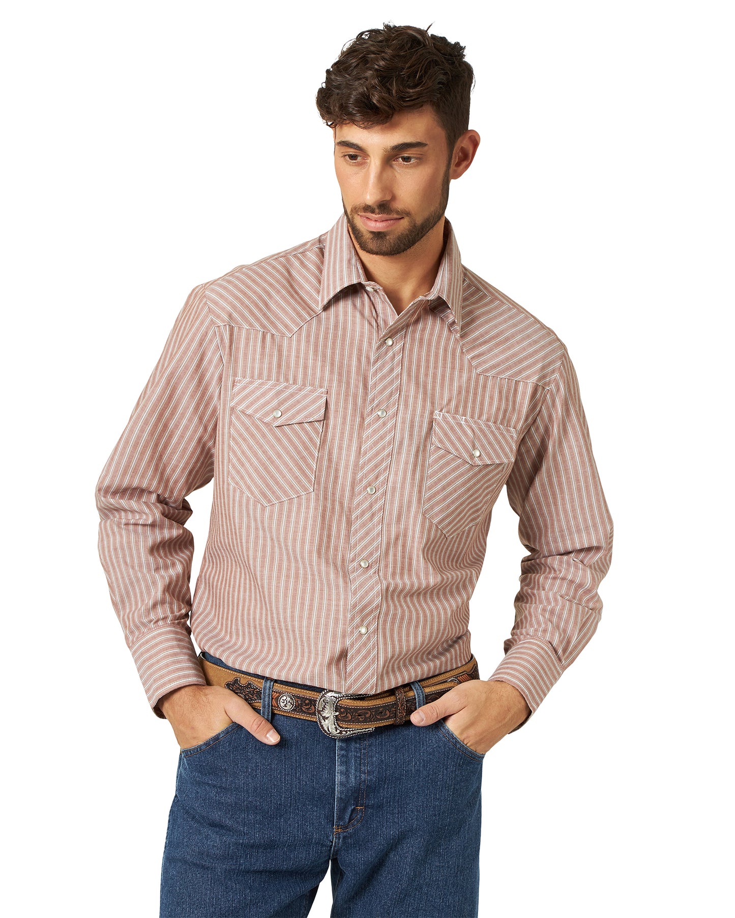 Men's Sport Western Snap Shirt by Wrangler from Skip’s Western Outfitters | WRA-75201AA-S-REGULAR