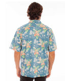 Men's Hawaiian Coconut Girl & Flowers Shirt