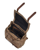 Sueded Leather Messenger Backpack
