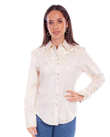 Women's Floral Embroidered Blouse