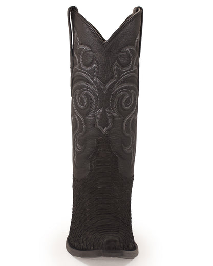 Men’s Suede Python Western Boots