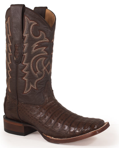 Men's Caiman Belly Western Boots by Los Altos from Skip’s Western Outfitters | LOS-8228207-080-EE