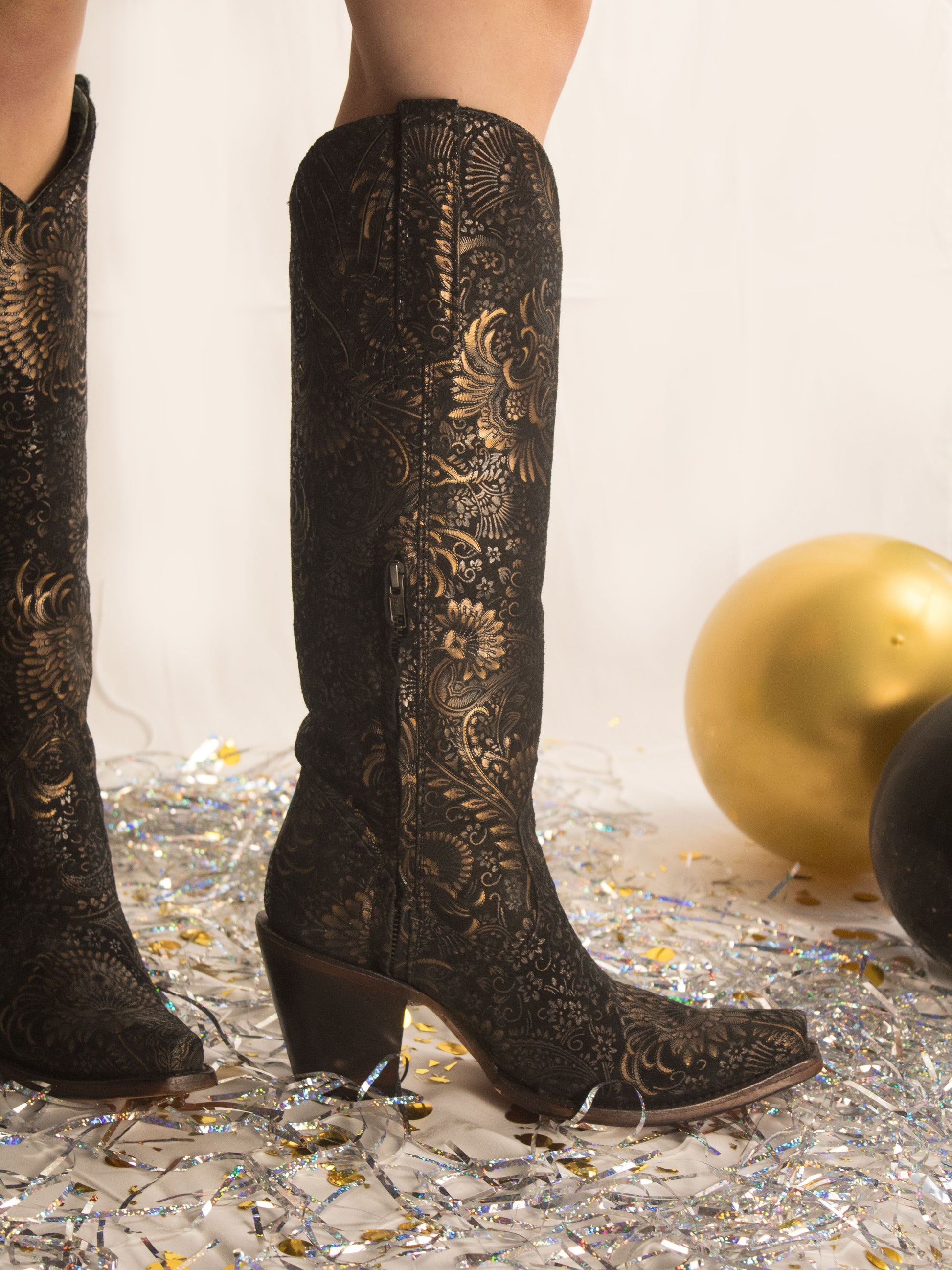 Corral Women's Stamped Floral Cowboy Boots Corral Women's Stamped Floral Cowboy Boots