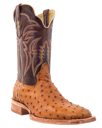 Men's Antique Bruciato Exotic Western Boots by R Watson from Skip’s Western Outfitters | RWA-RW4506-2-090-D