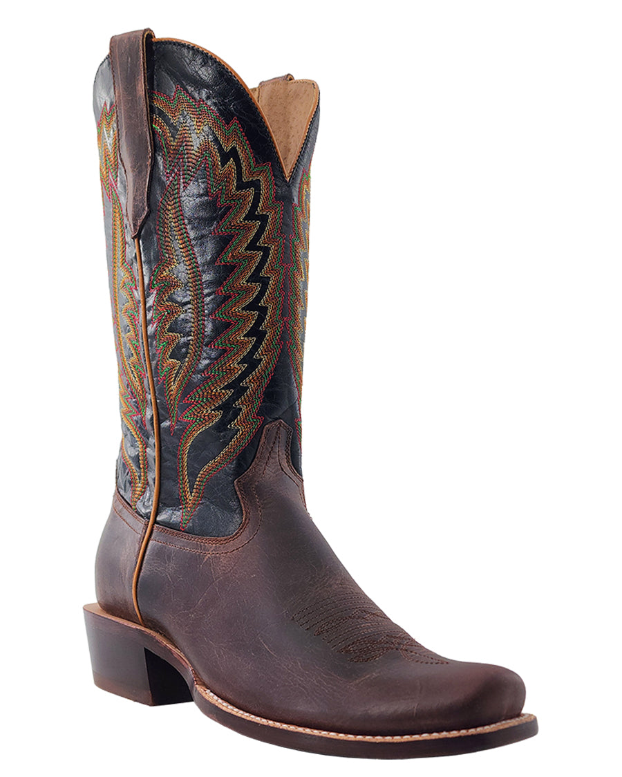 Men's Cigar Goat Western Boots by R Watson from Skip’s Western Outfitters | RWATSON-WR0003-1-070-D