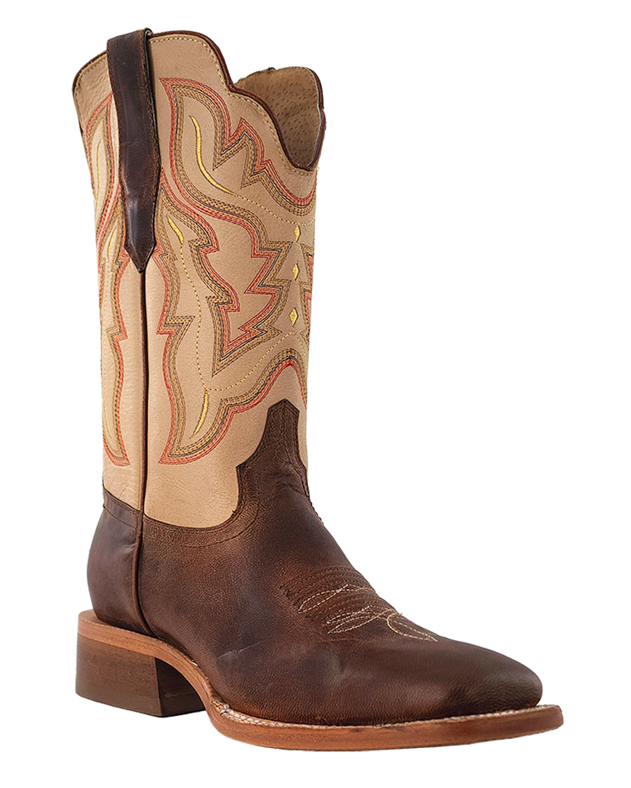 Women's Mad Ivory Goat Western Boots by R Watson from Skip’s Western Outfitters | RWATSON-WRL0006-2-050-B