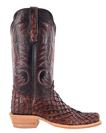 Men's Chocolate Exotic Western Boots