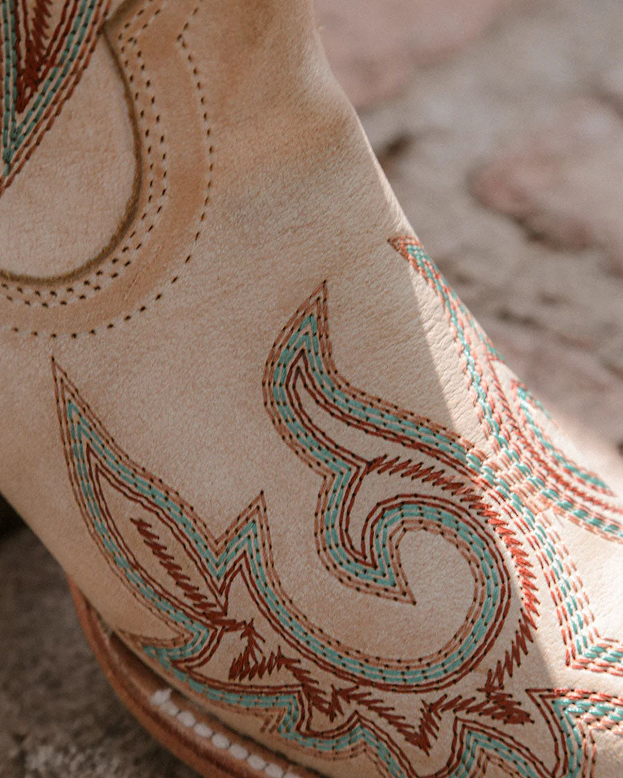 Corral Z5371 Women's Handcrafted Snip Toe Cowgirl Boots in White at Skip's Western Outfitters