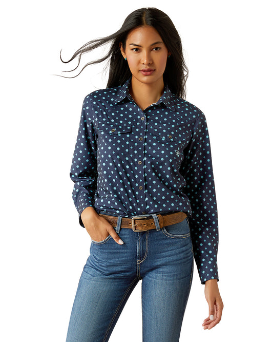 Women's Western Venttek Stretch Shirt by Ariat from Skip’s Western Outfitters | ARI-10055190-XS-FOULARD