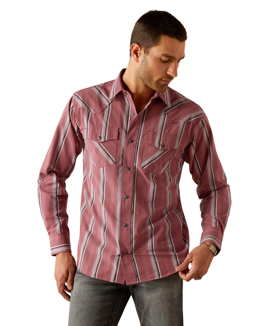 Men's Humphrey Retro Fit Shirt by Ariat from Skip’s Western Outfitters | ARI-10054707-XS-RED