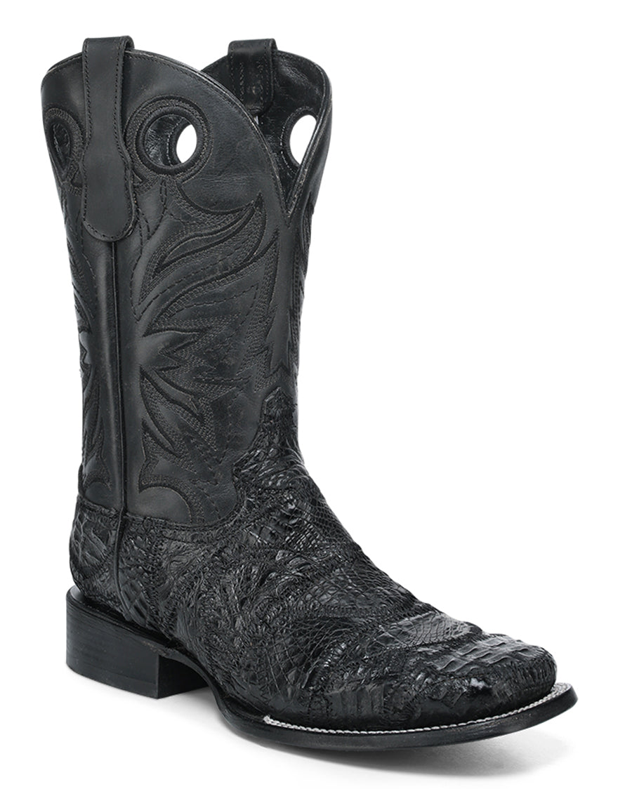 Men's Patchwork & Pull Holes Western Boots - L8010