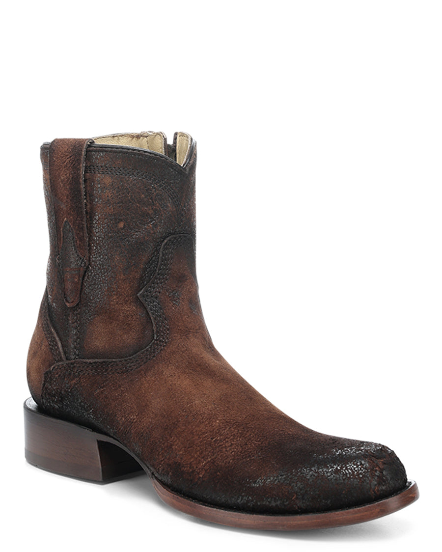 Men's Goat Skin Short Western Boots - A4960