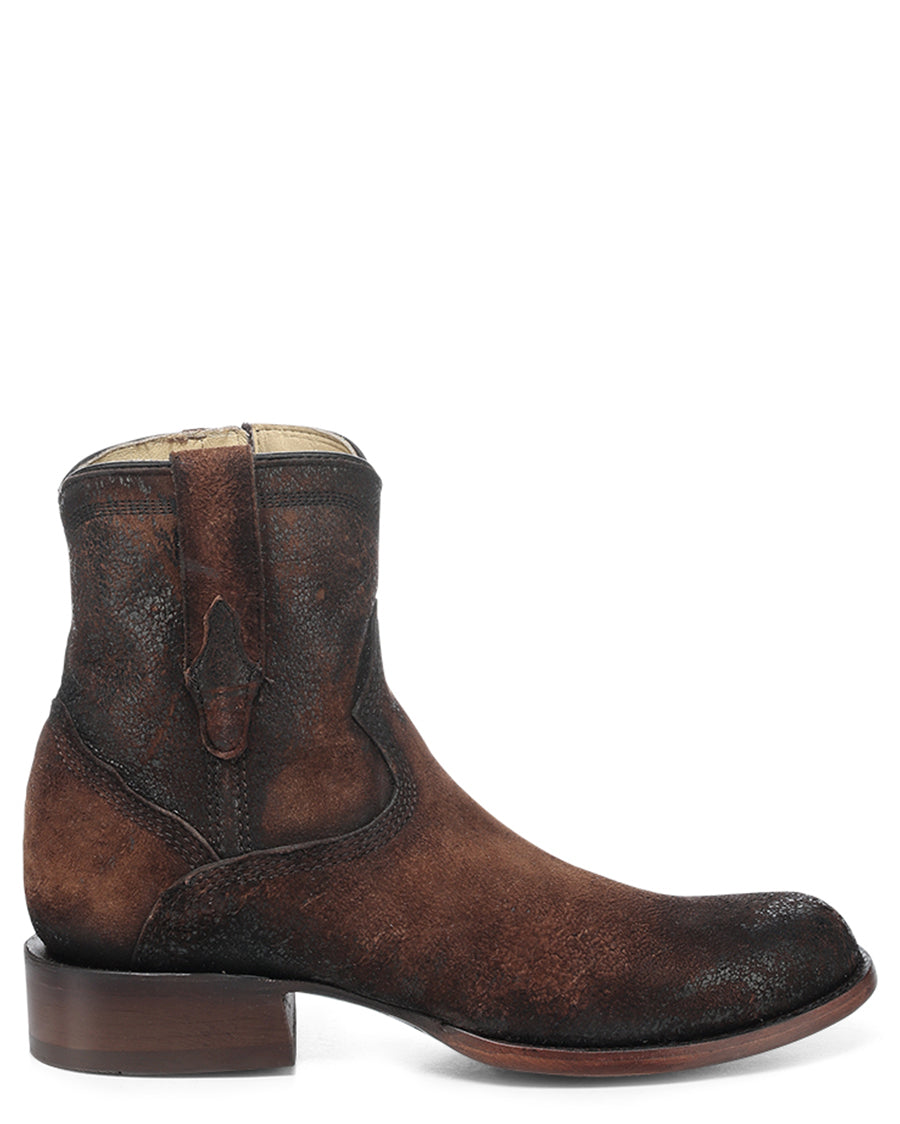 Men's Goat Skin Short Western Boots - A4960
