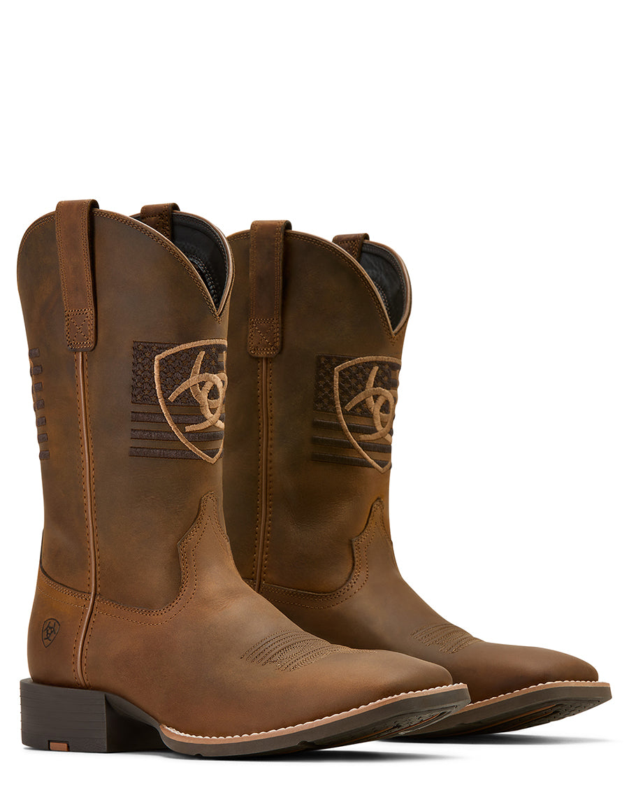 Men's Sport Freedom Wide Square Toe Cowboy Boots - 10061326