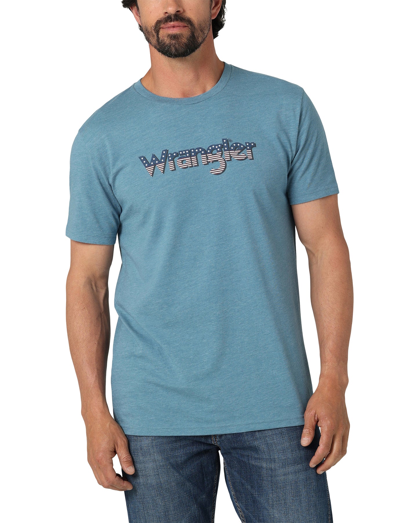112336214 - Wrangler� Short Sleeve T-shirt by Wrangler from Skip’s Western Outfitters | WRA-112336214-S-REG