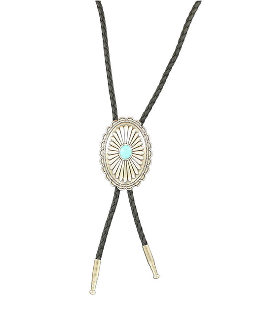 Flower Concho Bolo Tie