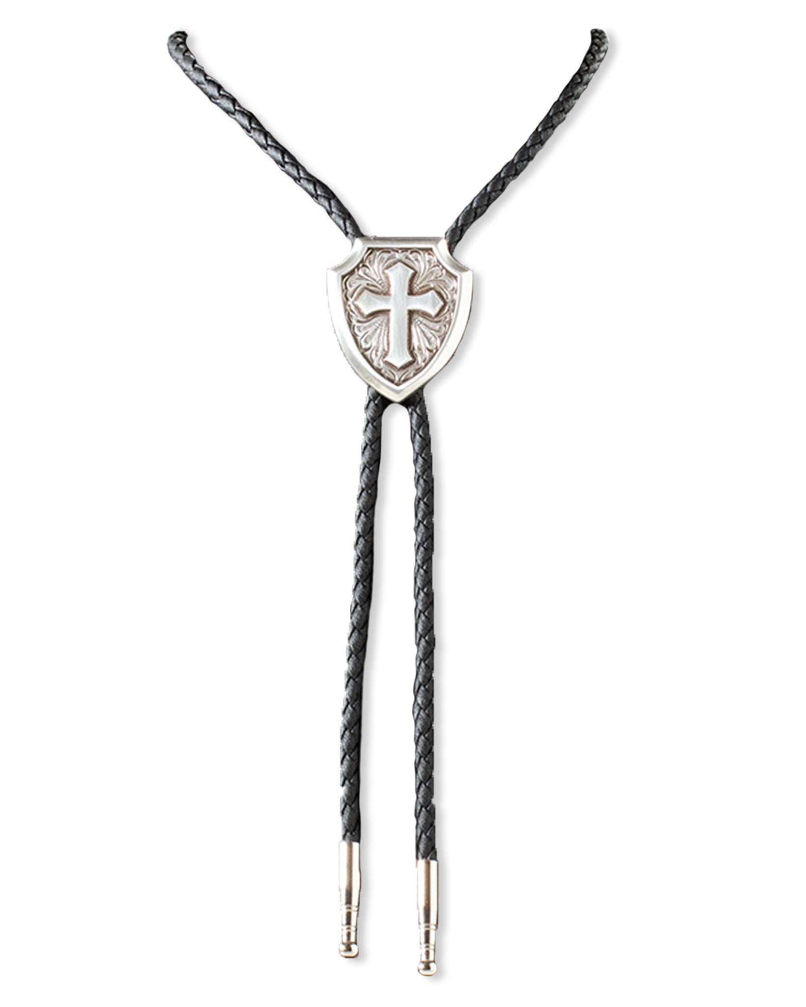 Cross Shield Bolo Tie by Double S from Skip’s Western Outfitters | MFW-22406-O/S