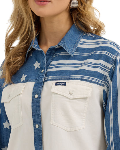 Women's Americana Boyfriend Shirt