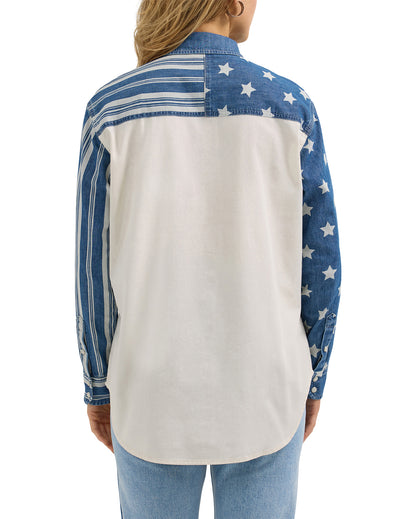 Women's Americana Boyfriend Shirt