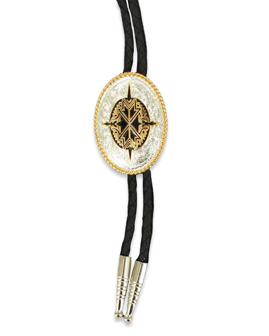 Aztec Gold Bolo Tie by Double S from Skip’s Western Outfitters | MFW-2270235-O/S-GOLD
