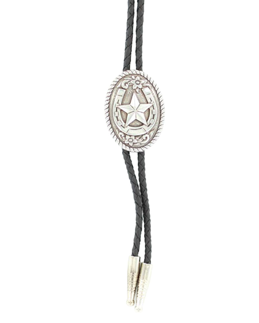 Oval Horseshoe Star Bolo Tie - 22820