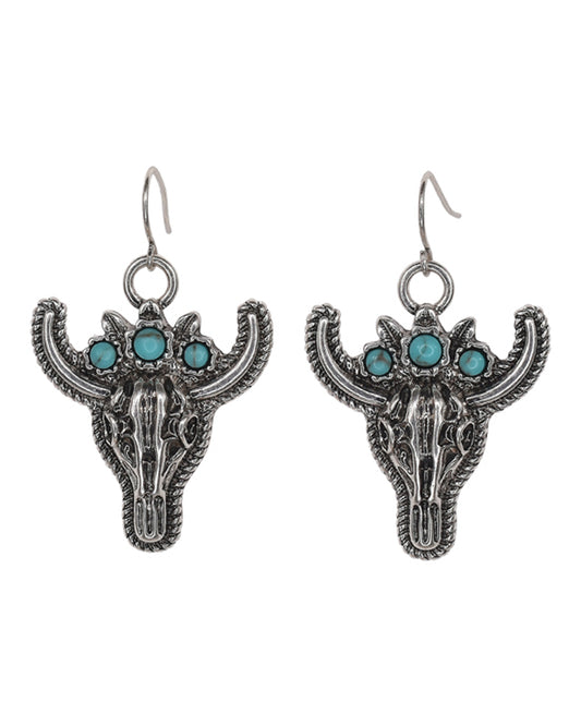 Steer Head Earrings by Justin from Skip’s Western Outfitters | TRD-24028EJ1-O/S