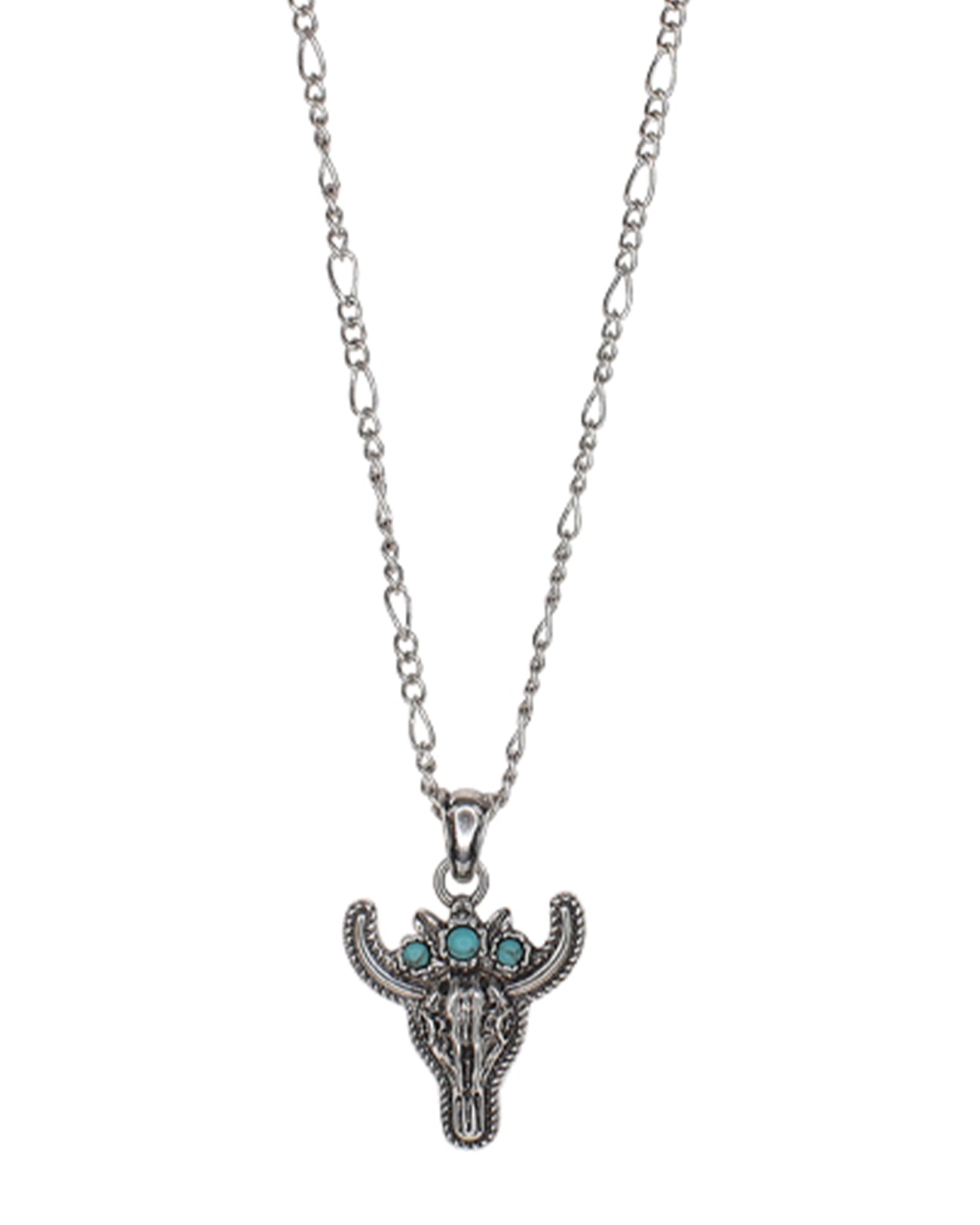 Steer Head Necklace by Justin from Skip’s Western Outfitters | TRD-24028NJ1-O/S