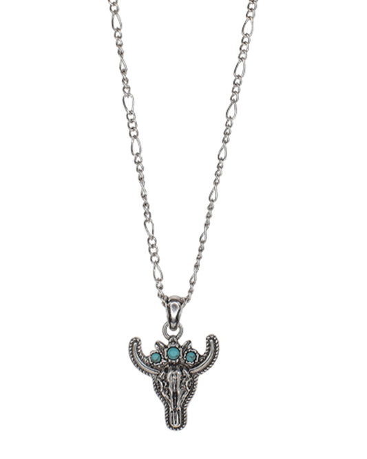 Steer Head Necklace by Justin from Skip’s Western Outfitters | TRD-24028NJ1-O/S