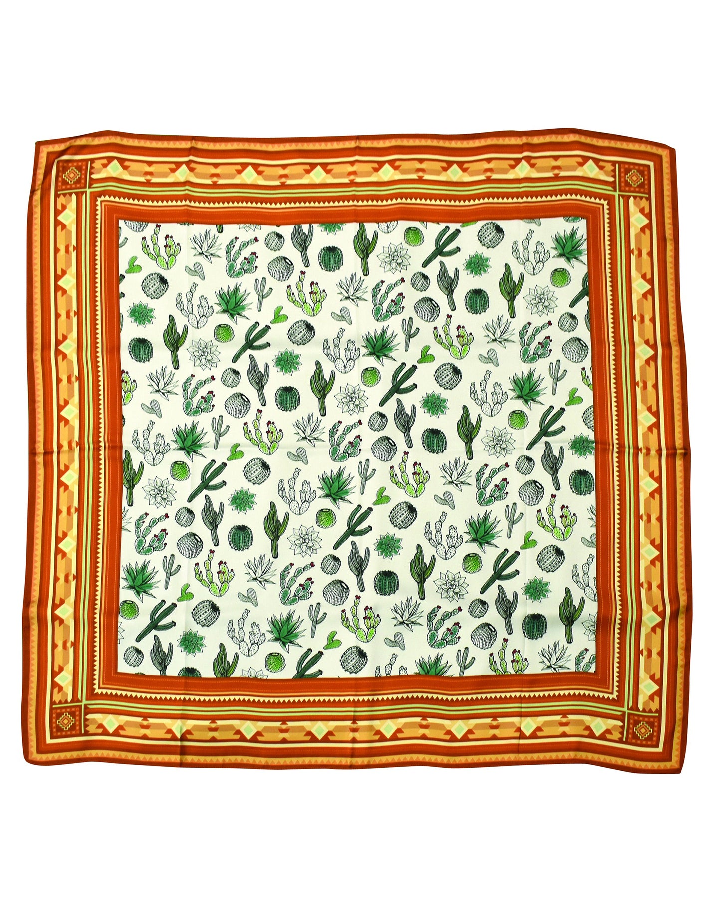 Watercolor Cactus Print Wild Rag - 2422180038 by Catchfly from Skip’s Western Outfitters | TRD-2422180038-OS-CACTUS