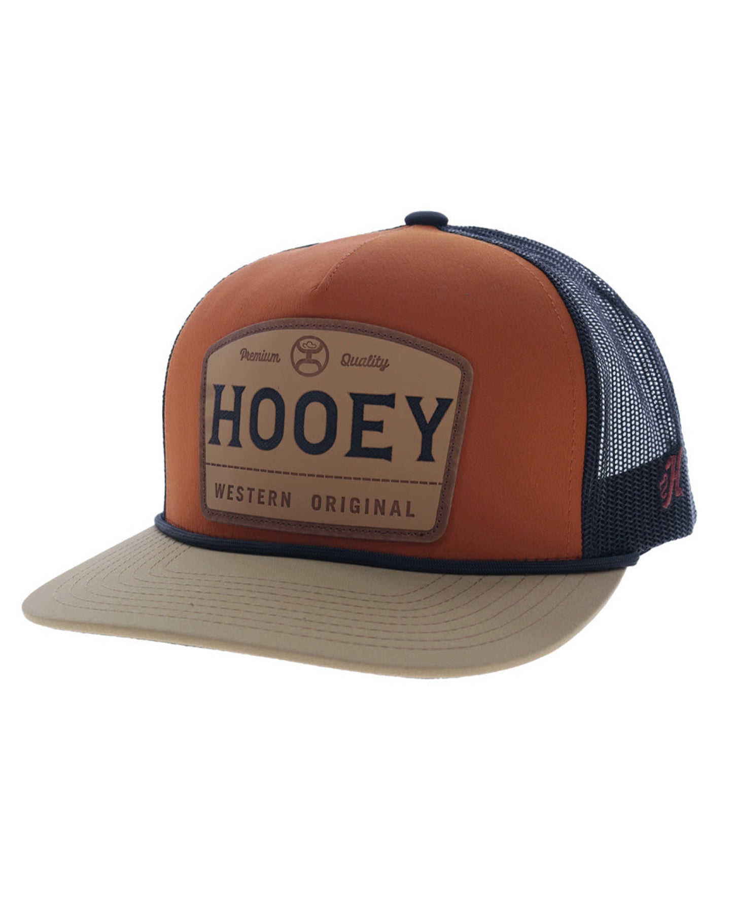 Trip Orange / Black 5-Panel Trucker With Orange / Black Patch - 2508T-Orbk by Hooey from Skip’s Western Outfitters | HOO-2508T-ORBK-O/S-ORANGE/BLACK