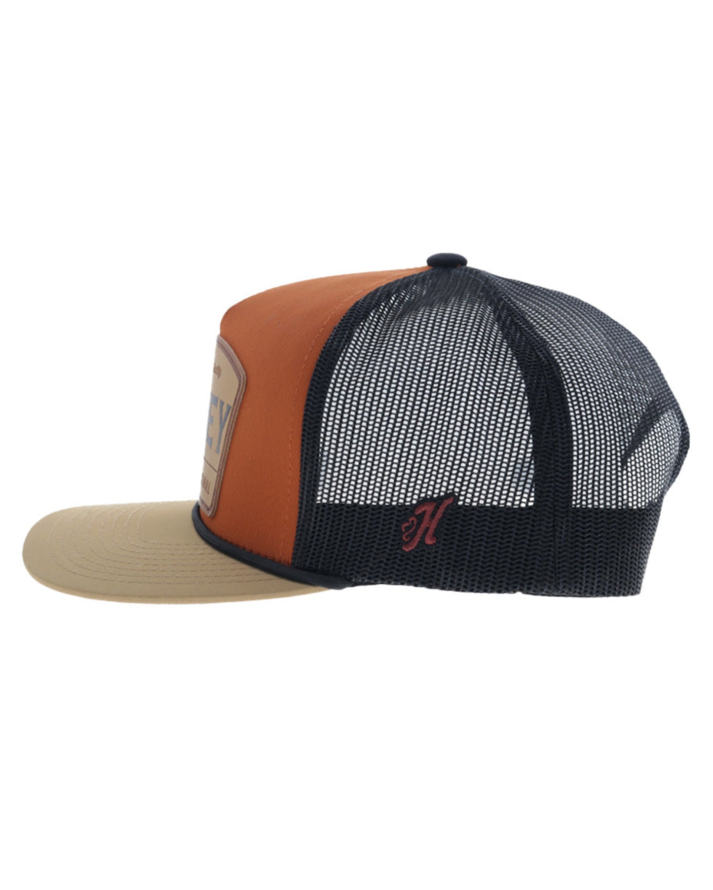 Trip Orange / Black 5-Panel Trucker With Orange / Black Patch - 2508T-Orbk