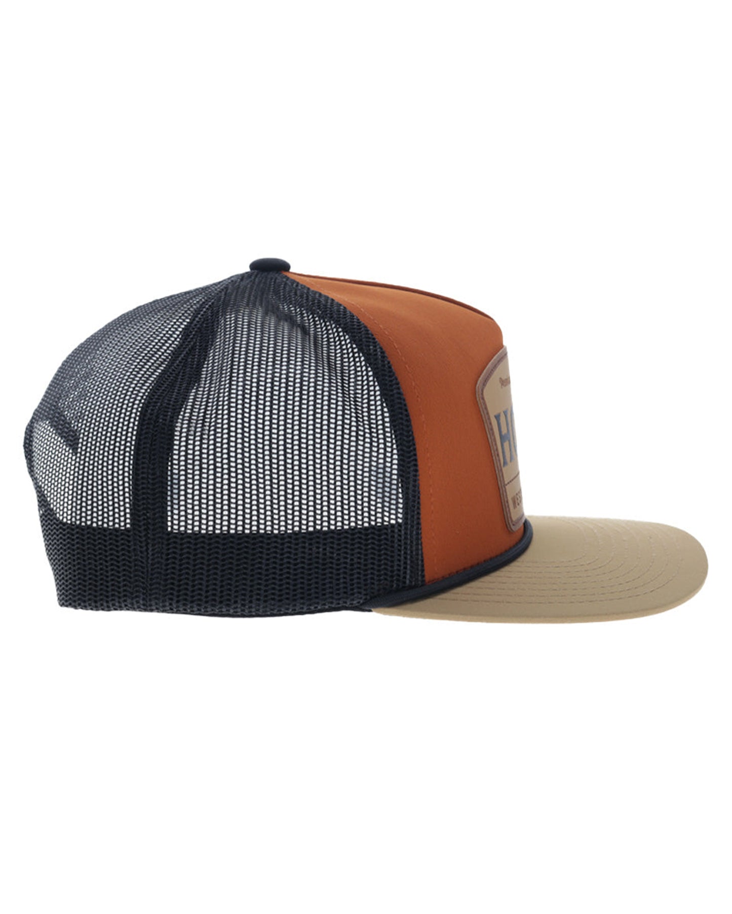 Trip Orange / Black 5-Panel Trucker With Orange / Black Patch - 2508T-Orbk