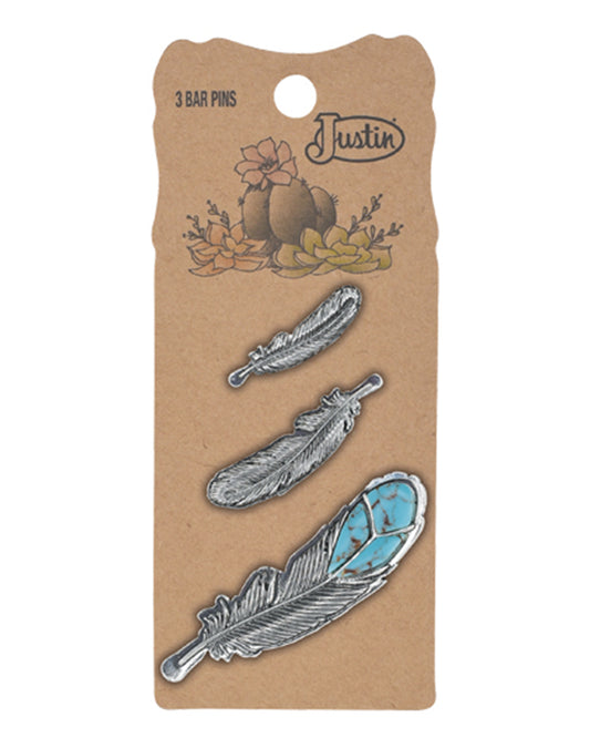 3 Pack Hat Feathers by Justin from Skip’s Western Outfitters | TRD-2510031221-O/S