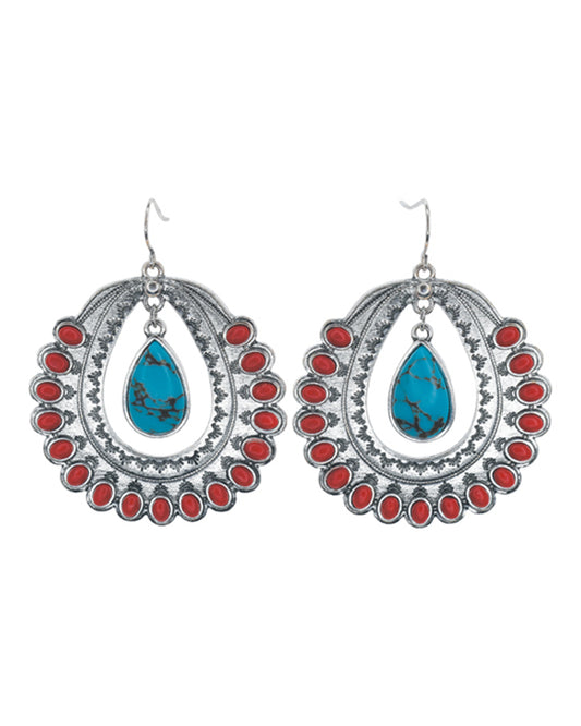 Cluster Hoop Earrings by Justin from Skip’s Western Outfitters | TRD-2510040632-O/S