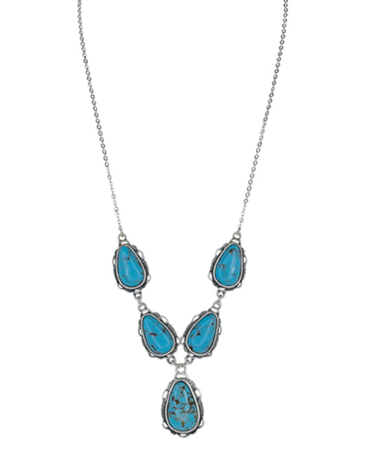 Teardrop Stone Necklace by Justin from Skip’s Western Outfitters | TRD-2510090281-O/S
