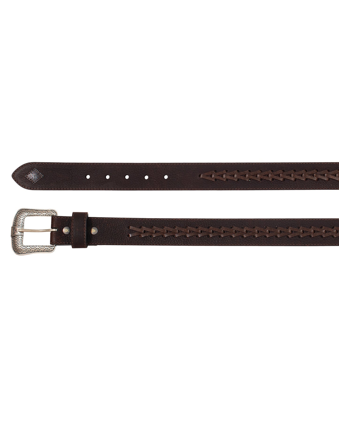 Men's Arrow Stitch Genuine Leather Belt by Red Dirt Hat Company Accessories from Skip’s Western Outfitters | TRD-2510130241-32