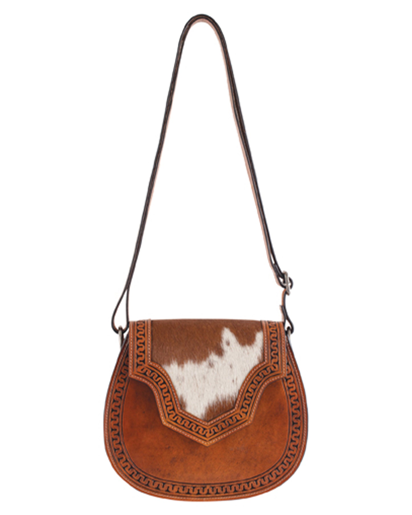 Women's Hair On Saddlebag by Justin from Skip’s Western Outfitters | TRD-2510250522-O/S