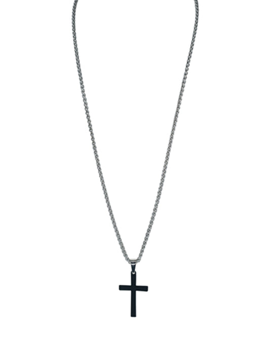 Men's Beveled Cross Necklace by Justin from Skip’s Western Outfitters | TRD-2512361396-O/S