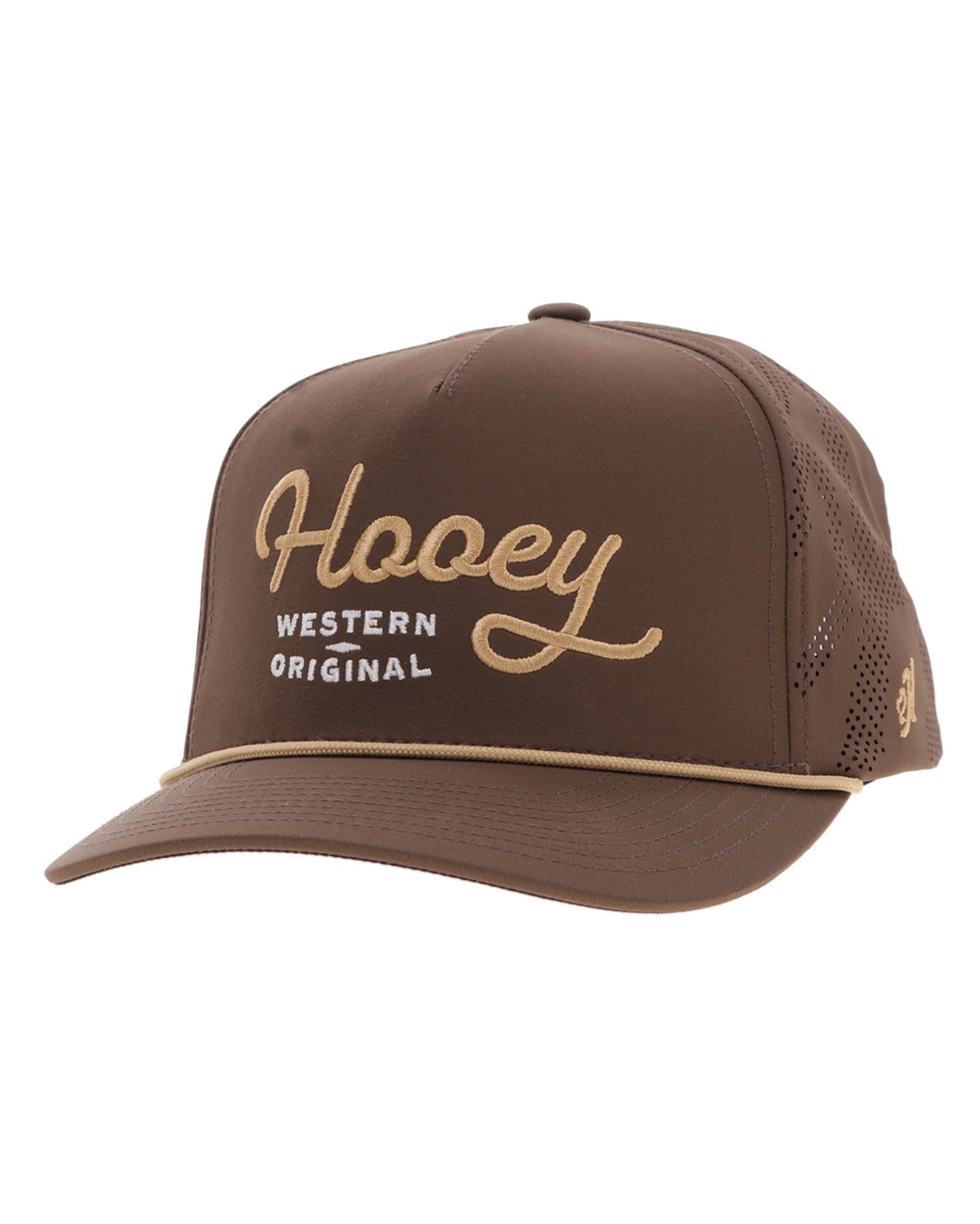 Og Brown 5-Panel Trucker With Tan / White Stitching - 2560T-Br by Hooey from Skip’s Western Outfitters | HOO-2560T-BR-O/S-BROWN