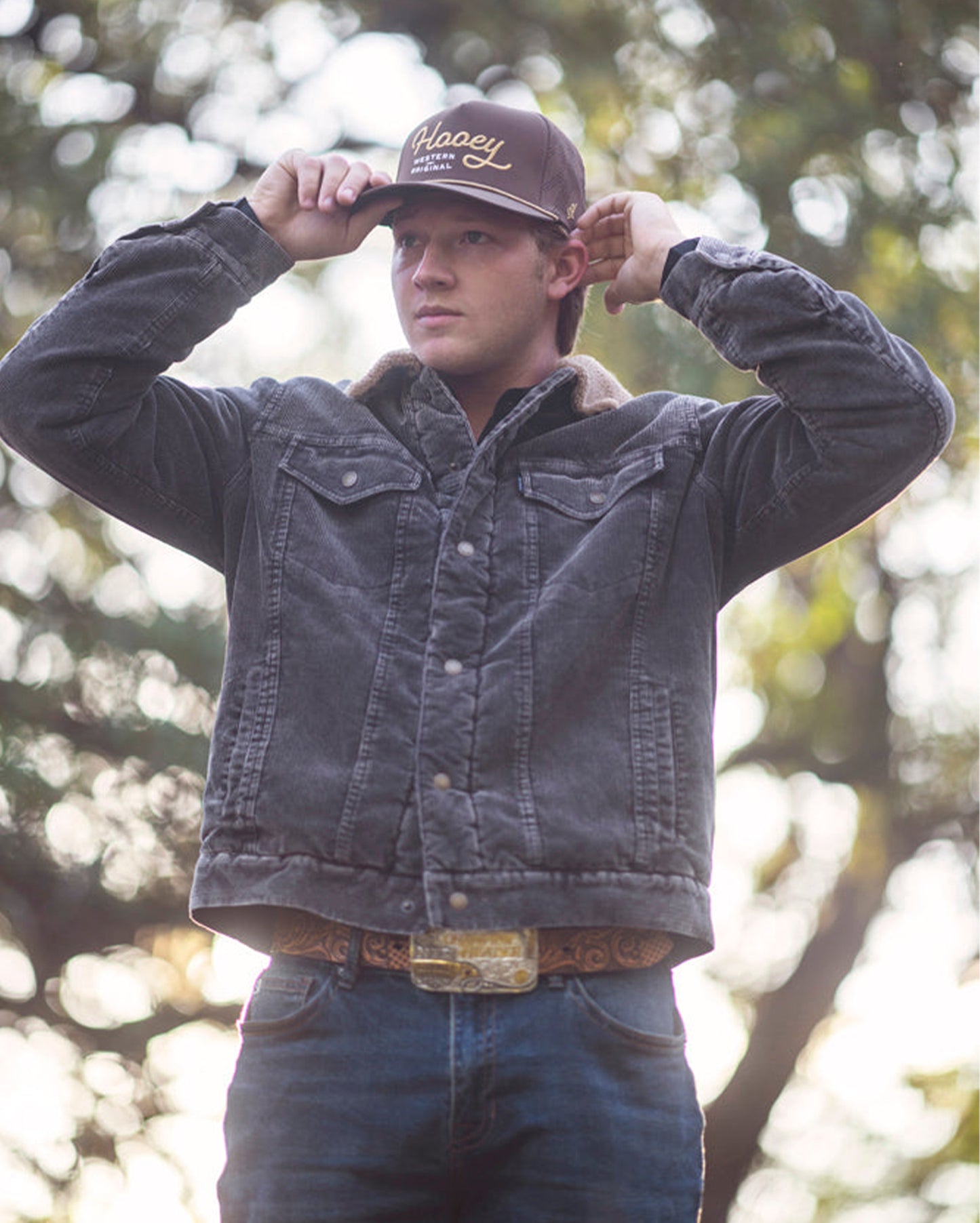 Og Brown 5-Panel Trucker With Tan / White Stitching - 2560T-Br