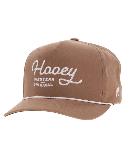 Og, Light Brown 5-Panel Trucker With White Stitching - 2560T-Ltbr