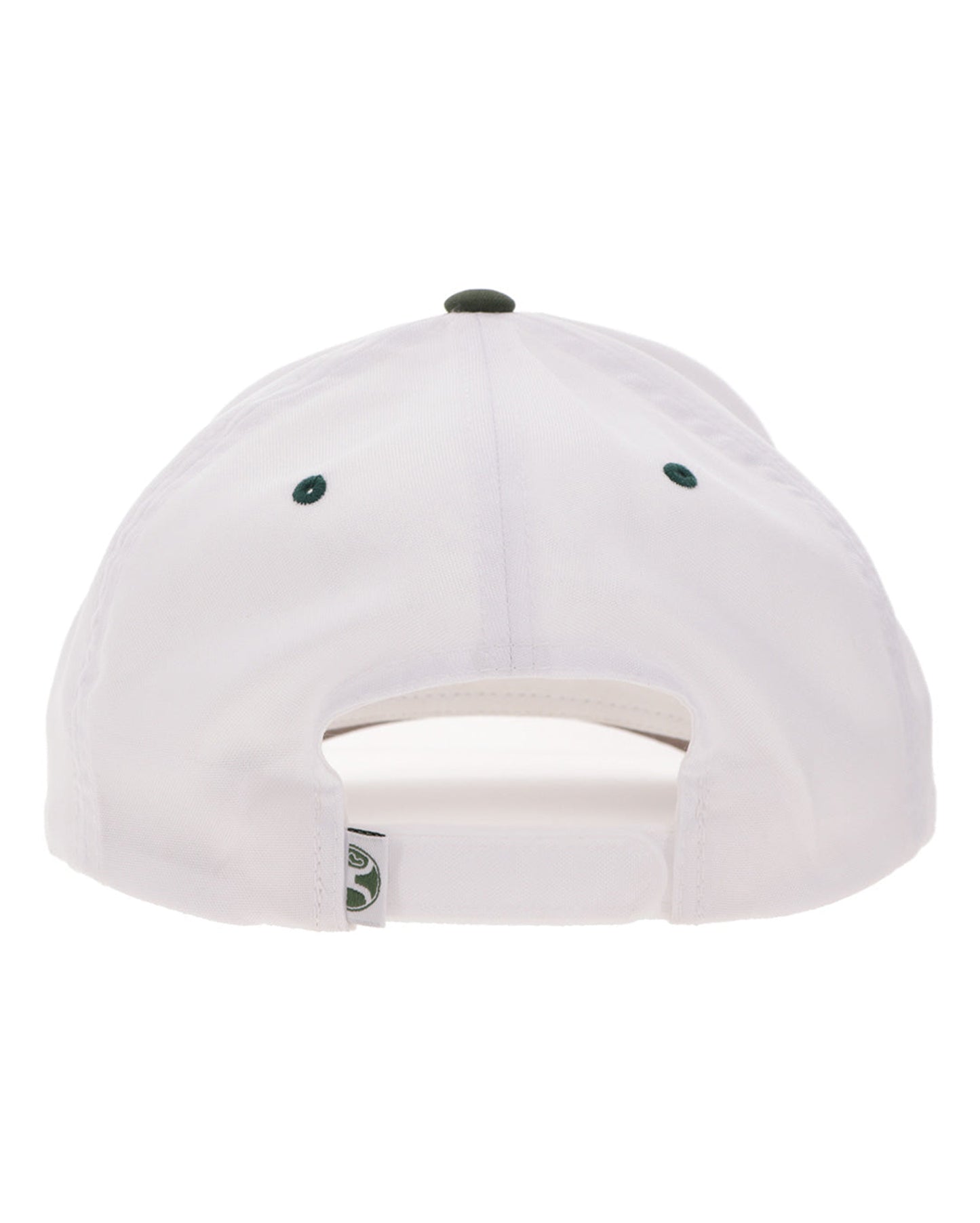 Og White / Camo 5-Panel Trucker With Green Stitching - 2560T-Whca