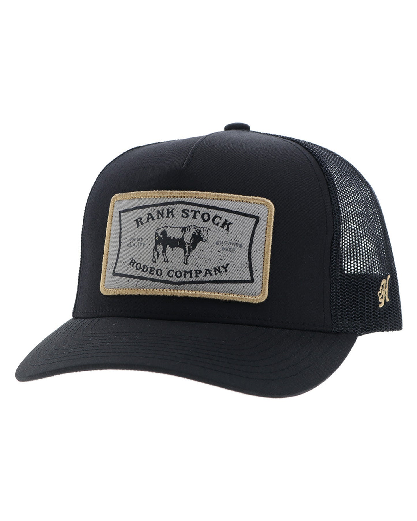 Youth Rank Stock Trucker Cap - 2561T-Bk-Y by Hooey from Skip’s Western Outfitters | HOO-2561T-BK-Y-OSFA-BLACK